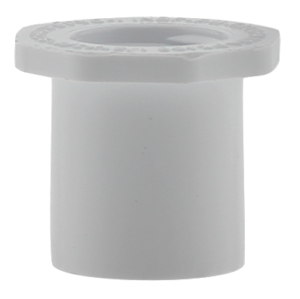 Plumbeeze White PVC Schedule 40 Fittings Spigot x FPT Bushing  1/2 x 1/4