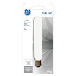 25-Watt Clear Tubular Light Bulb, Intermediate Base, 244 Lumens, 5.5-In.