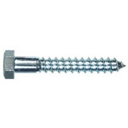 Hex-Head Lag Bolt, .25 x 6-In., 100-Ct.