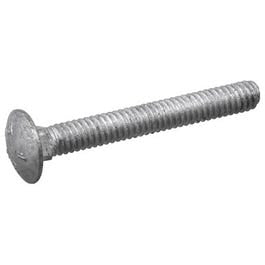 Carriage Bolts, Galvanized, 1/4 x 2.5-In., 100-Pk.
