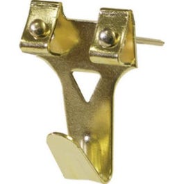 Picture Hangers, Brass-Plated, 40-Lb., 3-Pk.