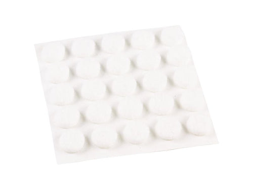 Shepherd Hardware 3/8-Inch Self-Adhesive Felt Furniture Pads, 75-Pack, White