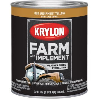 Krylon K02042000 Old Equipment Yellow ~ Qt