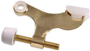 BRASS PLATED HNG PN DR STOP