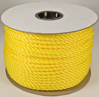 1/2X600  YELLOW TWISTED POLY ROPE