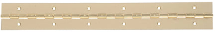 30X1-1/2  BRASS PLATED CONT HINGE