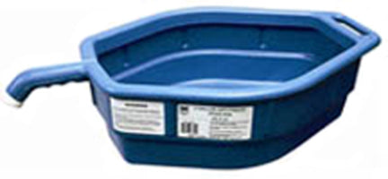 5 GAL OPEN TOP UTIL ITY DRAIN PAN BLUE