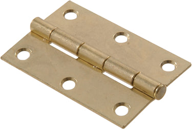 2-1/2  BRASS PLATED NARROW HINGE