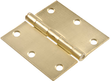 3.5  SATIN BRASS SQ HINGE