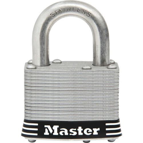 Master Lock 2 In. Laminated Stainless Steel Keyed Padlock with 1 In. Shackle