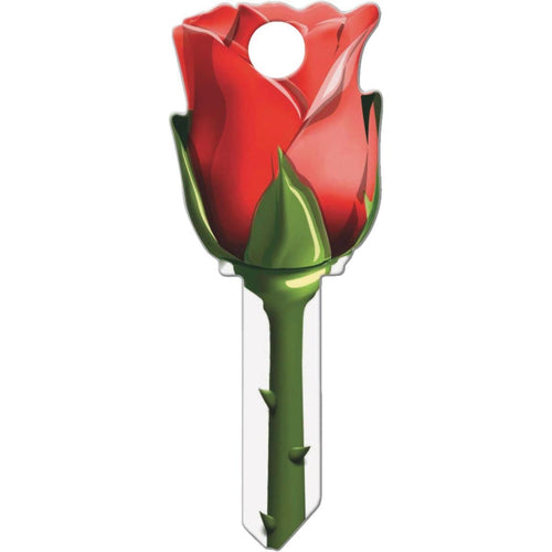 Lucky Line Rose Design Decorative House Key, KW11