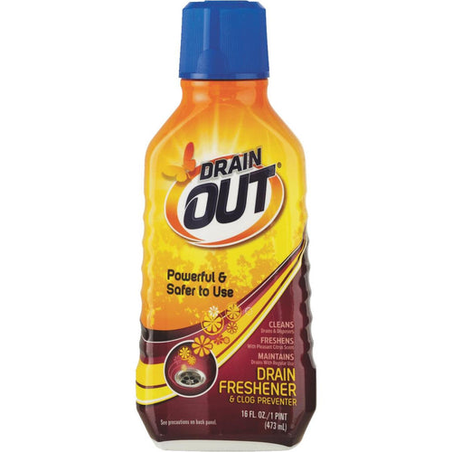 Drain Out 16 Oz. Liquid Drain Freshener & Clog Preventer