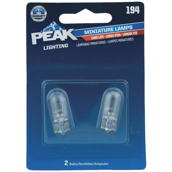 PEAK 194 14V Mini Incandescent Automotive Bulb (2-Pack)