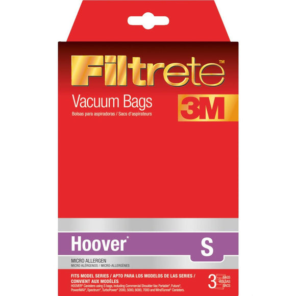 3M Filtrete Hoover Type S Micro Allergen Vacuum Bag (3-Pack)