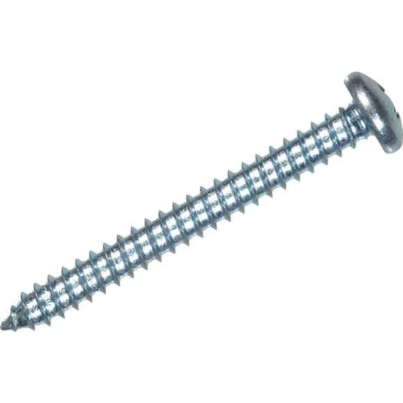 Hillman #8 x 1-1/4 In. Phillips Pan Head Zinc Sheet Metal Screw (12 Ct.)