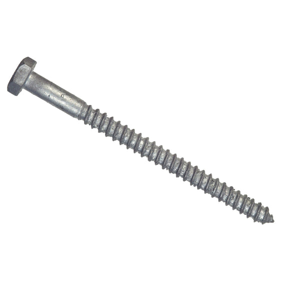 Hillman 3/8 In. x 4-1/2 In. Galvanized Hex Lag Screw (50 Ct.)