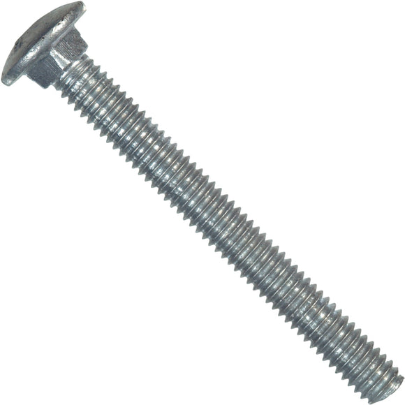 Hillman 1/4 In. x 3-1/2 In. Grade 2 Galvanized Carriage Bolt (100 Ct.)