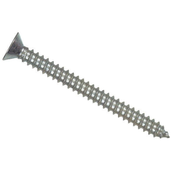 Hillman #12 x 1 In. Phillips Flat Head Stainless Steel Sheet Metal Screw (100 Ct.)