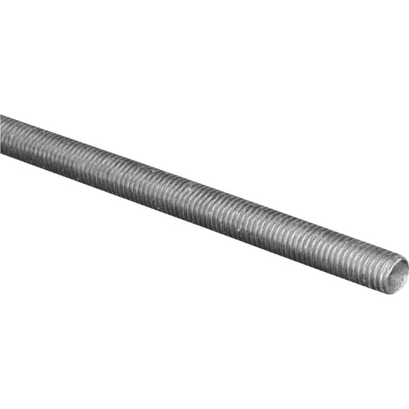 HILLMAN Steelworks 7/16 In. x 6 Ft. Steel Threaded Rod