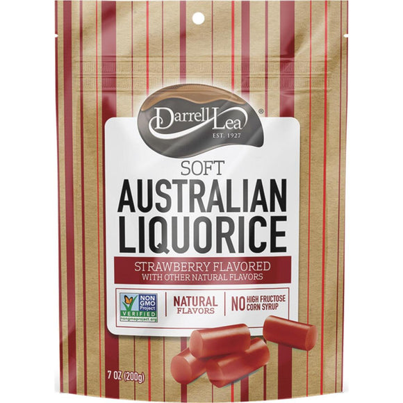 Darrell Lea Strawberry Flavor 7 Oz. Soft Australian Liquorice