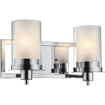 Hardware House 210454 Chrome Wall Fixture, Two Light ~ 14 1/2
