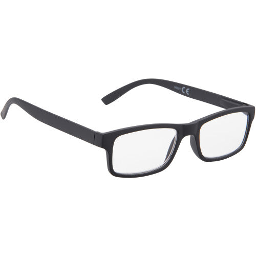Hillman Magnifeye Retro Glasses Black +1.5