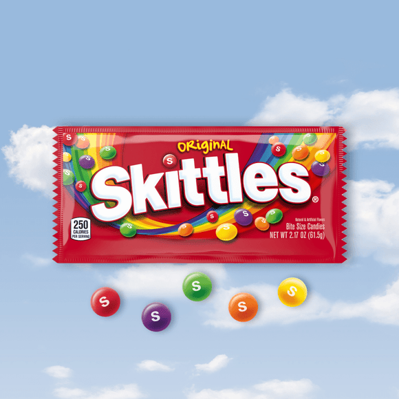 SKITTLES Original Fruity Candy Single Pack