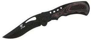 Frost Cutlery 15-138RM Little Apache Warrior Tactical Knife Black 3" Blade Length 4 " Black/Red Knife