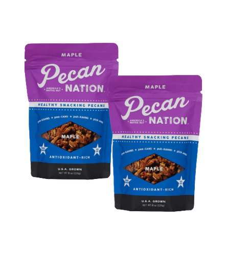 Pecan Nation Maple Glazed Pecan Nut Pieces, 8 oz