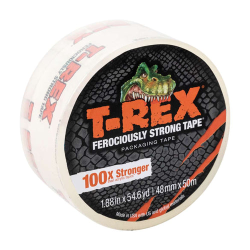 T-Rex® Packing Tape - Clear, 1.88 in. x 54.6 yd. (1.88 x 54.6 yard, Clear)