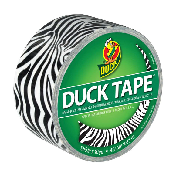 Duck® Brand Printed Duck Tape®  - Zebra, 1.88 in. x 10 yd.